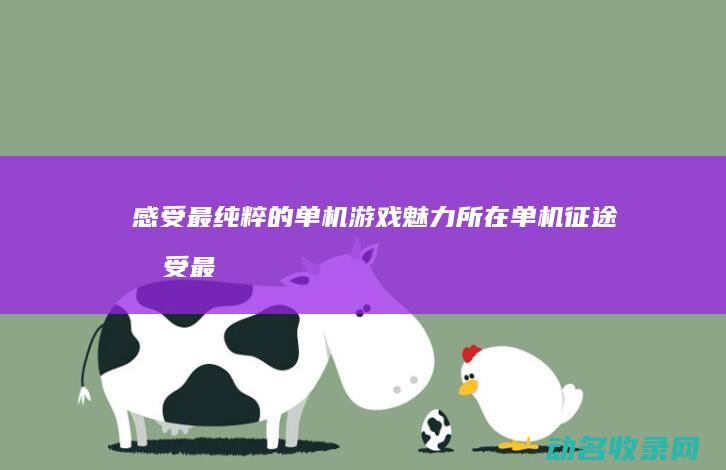 感受最纯粹的单机游戏魅力所在 单机征途 (感受最纯粹的傣族韵味有哪些)